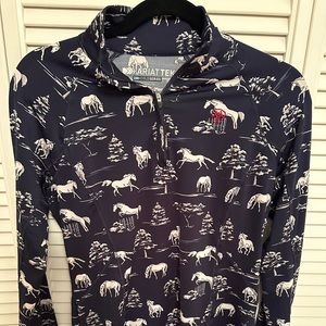 Ariat Quarter Zip Equestrian Shirt.